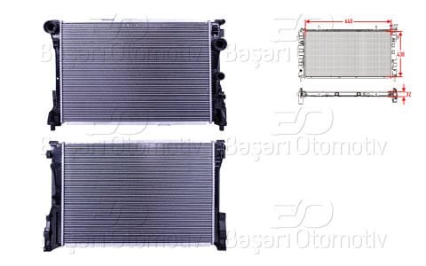 Su Radyatoru Brazıng Mt 640X438x32 Mercedes-Benz 204. 202 Kasa C180 [0995006203]