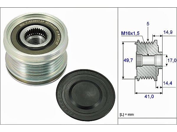 Alternator Kasnagı Mıtsubıshı Colt1.5D 05-13 535010110