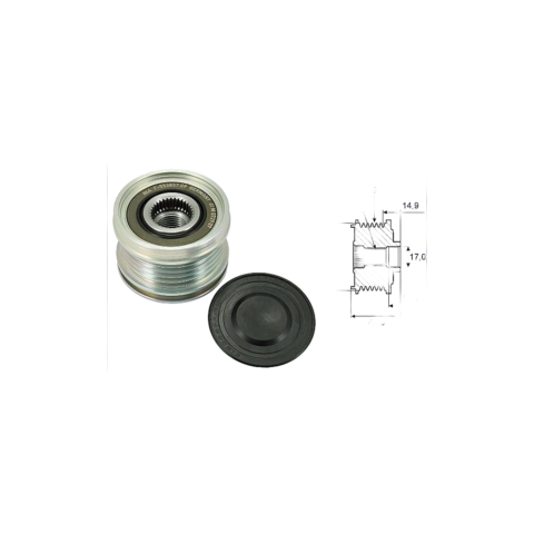 Ina Alternatör Kasnağı Mitsubishi Colt 1.5D 2005-2013 6401501067