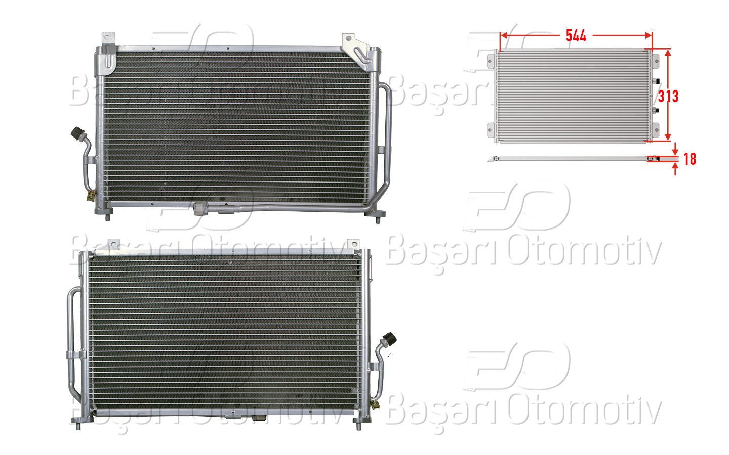 Klıma Radyatoru 544X313x18 Daewoo Matız 98-01 96314763
