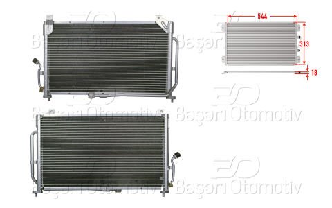 Klıma Radyatoru 544X313x18 Daewoo Matız 98-01 96314763