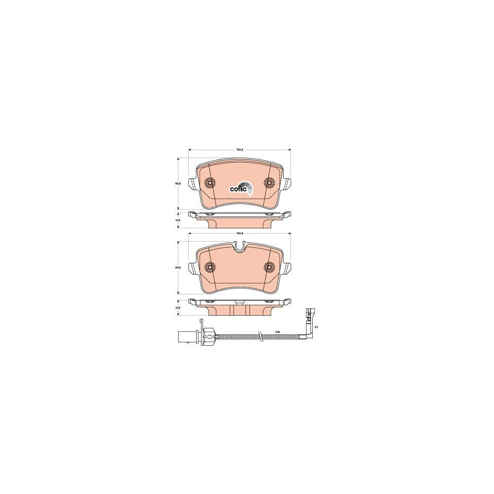 Trw Arka Fren Balatası Audi A4 - A5 - A6 - A8 - Q5 2010-2010 4G0698451