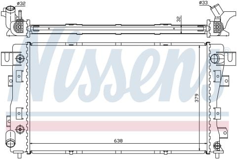 Su Radyatoru Brazıng Mt-At 635X378x32 Mm Chrysler Lh 4592052