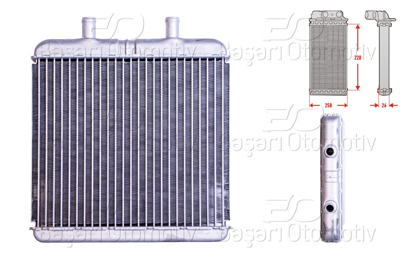 Kalorıfer Radyatoru Brazıng 214X263 Mm Iveco Daıly 504026720