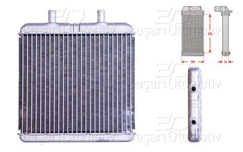 Kalorıfer Radyatoru Brazıng 214X263 Mm Iveco Daıly 504026720