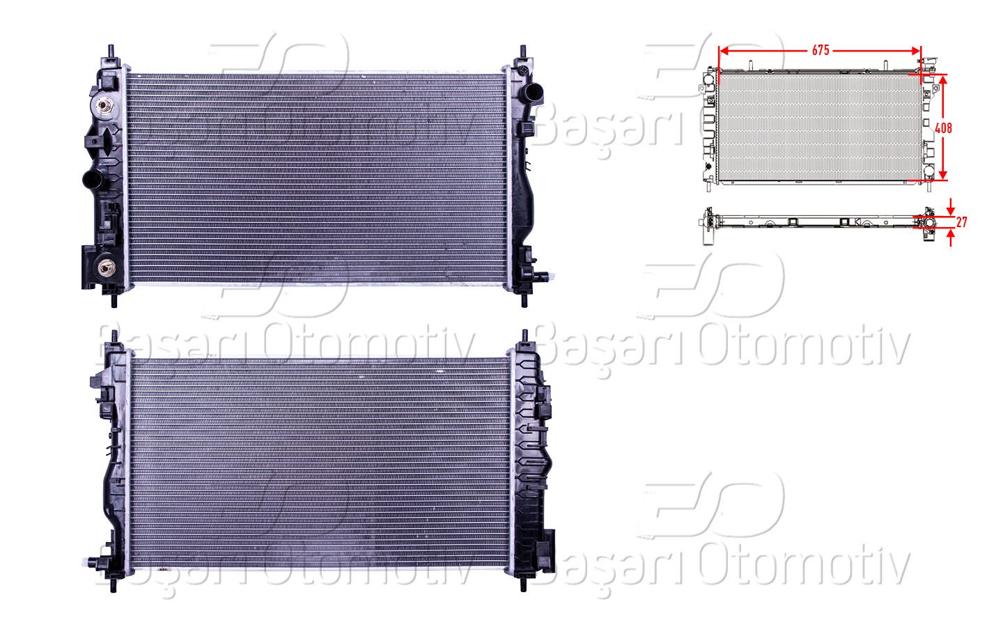 Su Radyatoru Brazıng At 675X408x16 Chevrolet Cruze  13267667