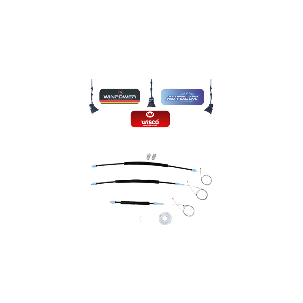 Cam Kriko Tamir Takımı Ön Sol 4 Kapı VW Golf 3 1992-1998 1H0837401