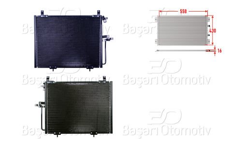 Klıma Radyatoru 558X430x16 Mercedes-Benz W124 230 1248301870