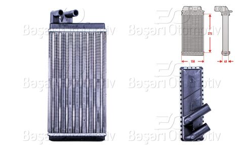 Kalorifer Radyatörü Audi A100 - A6 2140038 - 443819030 - 443819031 - 443819031B - 443819031C