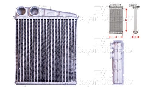 Kalorıfer Radyatoru Brazıng 167X171 Mm Nıssan Mıc 7701208766