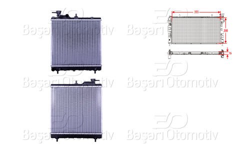 Su Radyatoru Brazıng Mt 355X388x16 Hyundaı Atos 1.0 I  25310