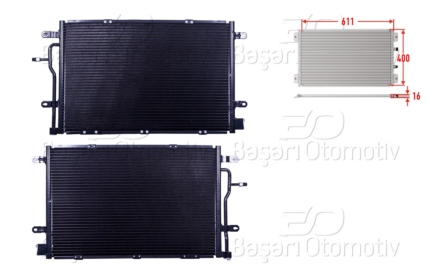 Klıma Radyatoru 611X400x16 Audı A4 S4 Quattro 2.7 8E0260403E