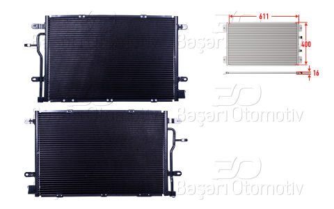 Klıma Radyatoru 611X400x16 Audı A4 S4 Quattro 2.7 8E0260403E