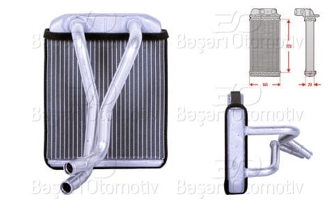 Kalorıfer Radyatoru Brazıng 168X165 Mm Kıa Sephıa Shum OK2A1