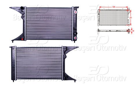 Su Radyatoru Mekanık Mt-At 538X371x32 Opel Omega B 1 6302008