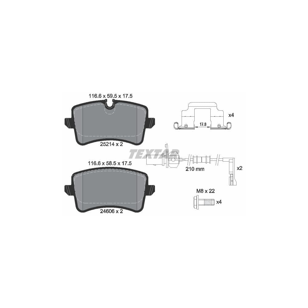 Textar Arka Fren Balatası VW A6 - A7 - A8 2010-2010 4G0698451