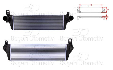 Turbo Radyatoru (Intercooler) 717X217x50 Vw T6 2. 7E0145804A