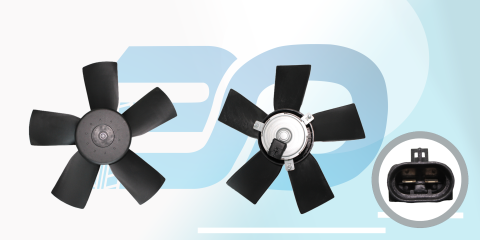 Fan Motoru Davlumbazsız (360 Mm-2 Fıs-5 Kanat) Opel  1341309