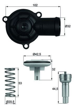 Termostat Golf5 Golf6 Jetta Passat 01-10 Behr-T 03C121111P