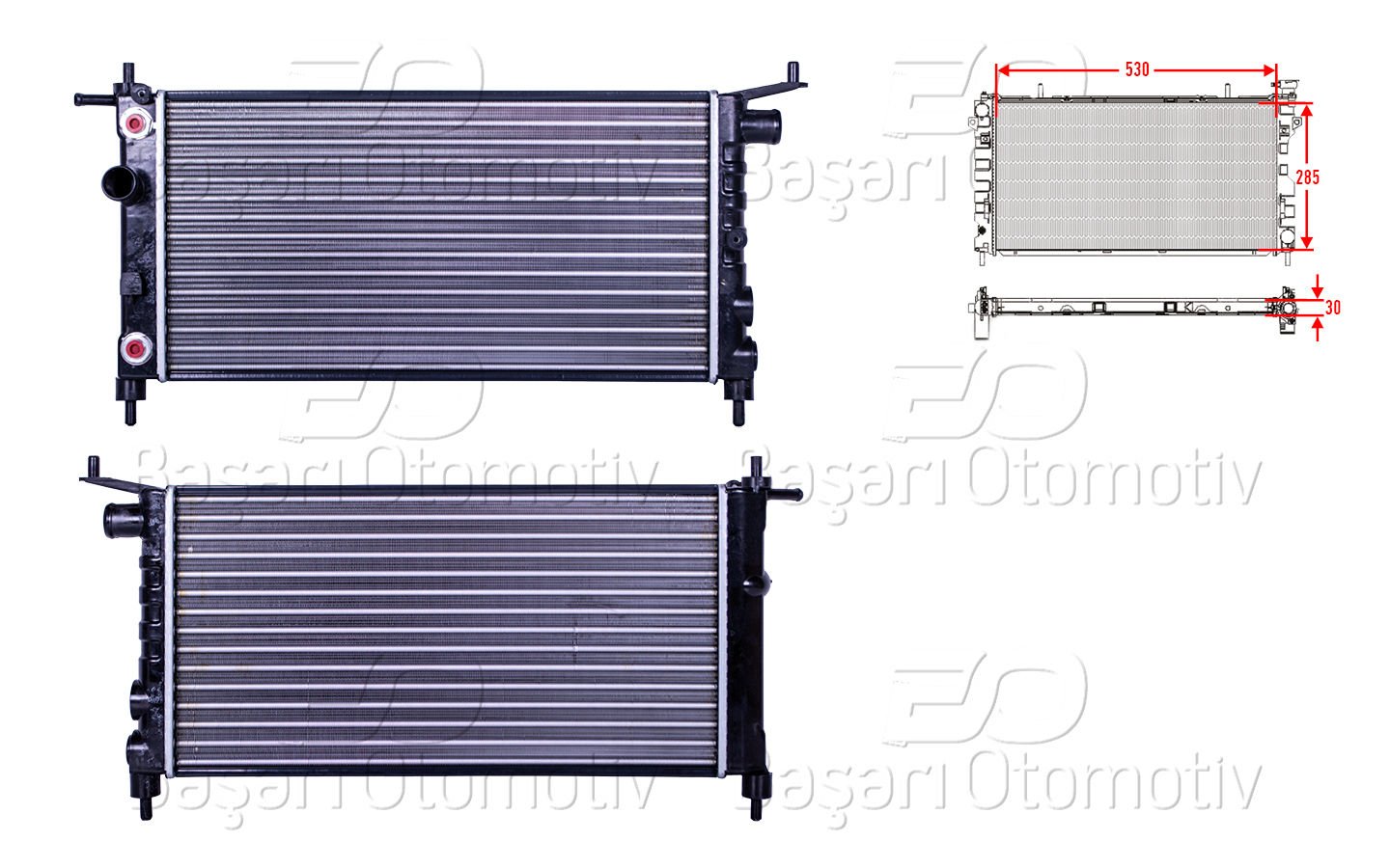 Su Radyatoru Mekanık At 530X285x30 Opel Corsa B Comb 1300150