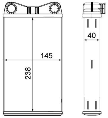 Behr Kalorifer Radyatörü Audi A4 8E 2000-2008 8E1820031