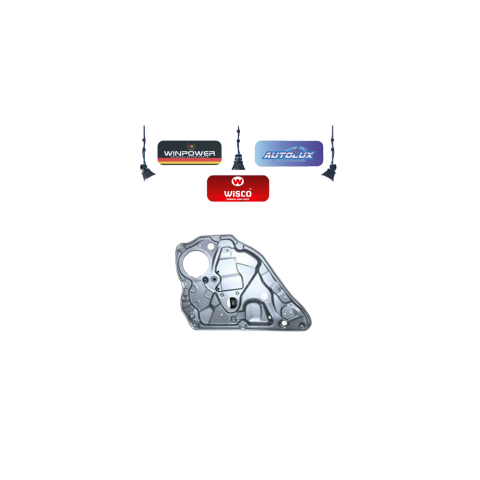 Cam Krikosu Arka Sol Saclı VW Polo 2002-2005 6Q4839461