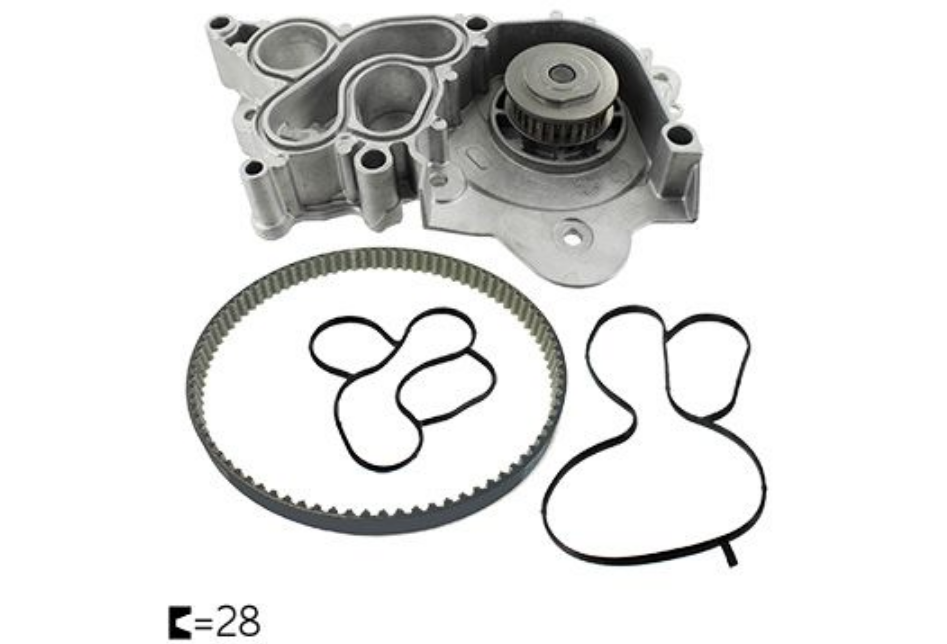 Skf Devirdaim Su Pompası Kayışlı - Vw Golf 7 Passat B8 Audi A3 1.2 1.4 Tsi - 04E121600AL