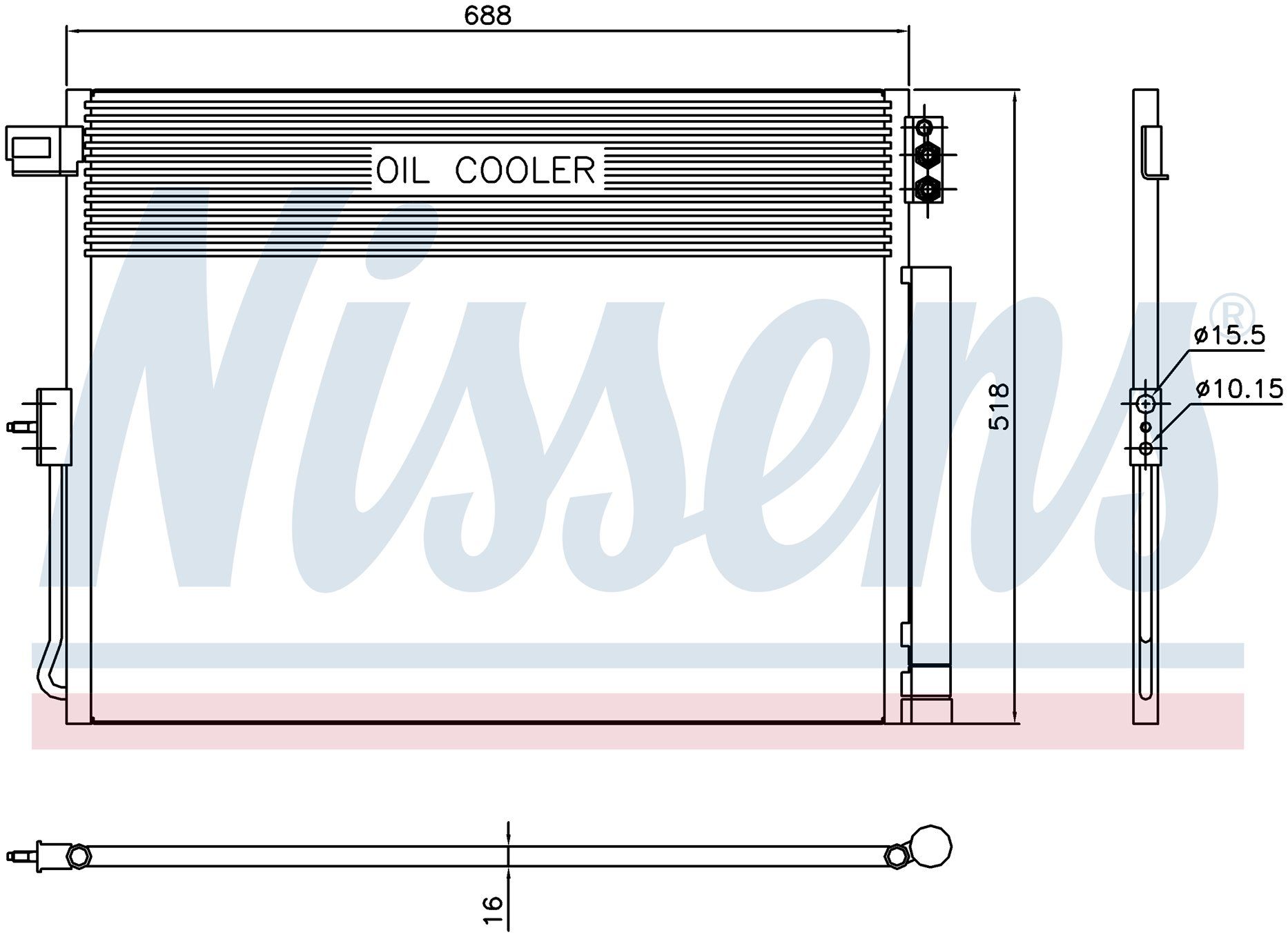 Klıma Radyatoru Mt-At 688X518 Mm Jeep Grand Cherokee 3.0Crd 11> [55038003AE]