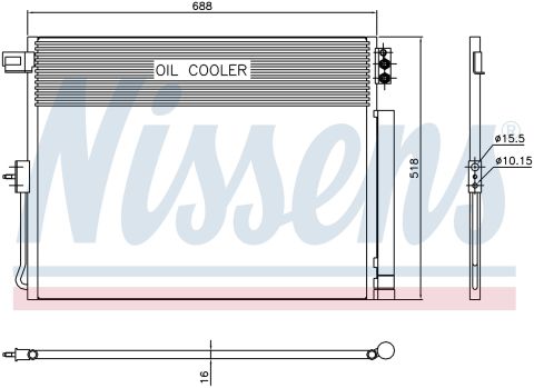 Klıma Radyatoru Mt-At 688X518 Mm Jeep Grand Cherokee 3.0Crd 11> [55038003AE]