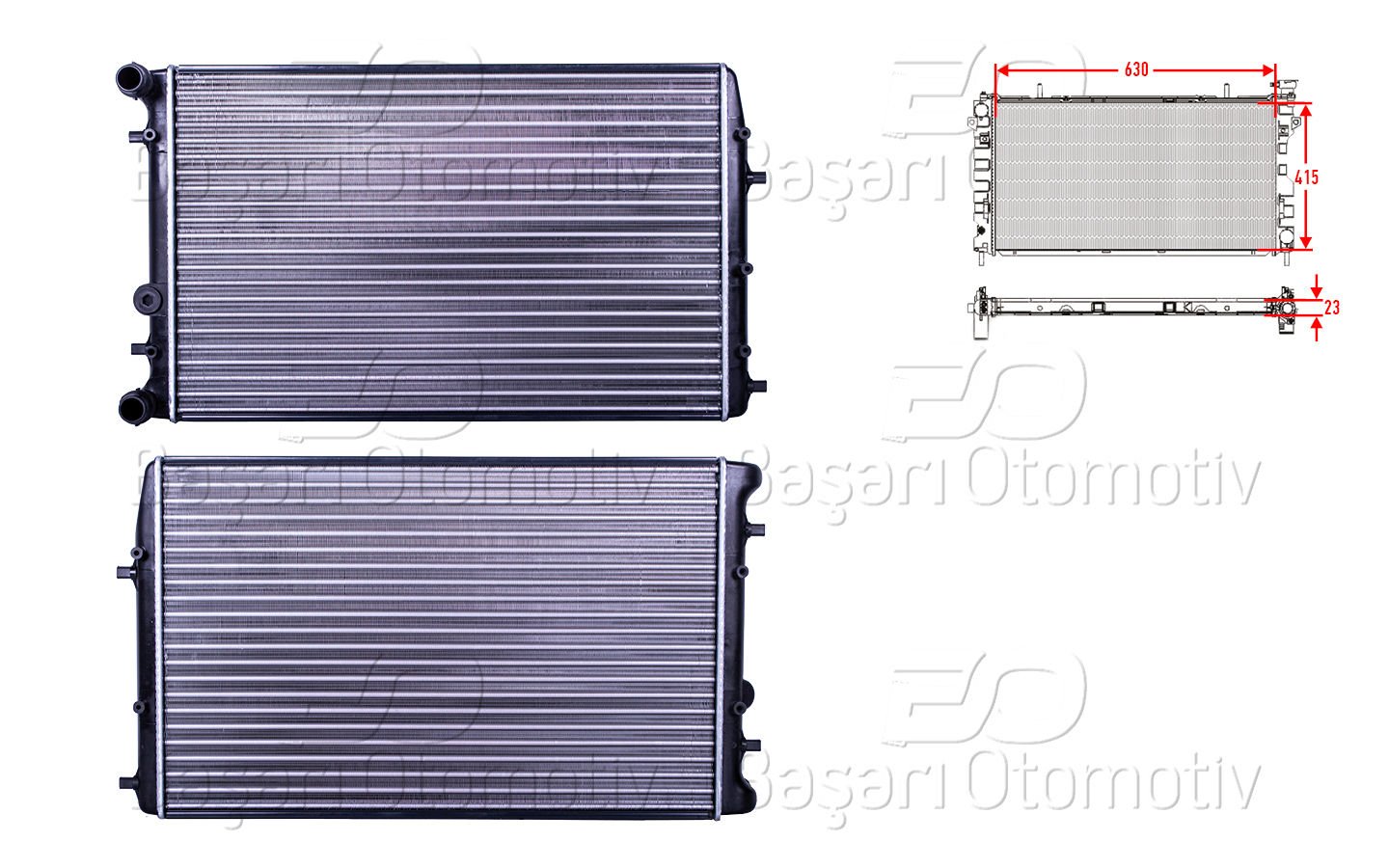 Su Radyatoru Mekanık Mt 630X415x23 Mm Vw Polo Fox Seat Cordoba [6Q0121253Q]