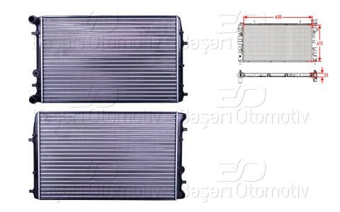 Su Radyatoru Mekanık Mt 630X415x23 Mm Vw Polo Fox Seat Cordoba [6Q0121253Q]
