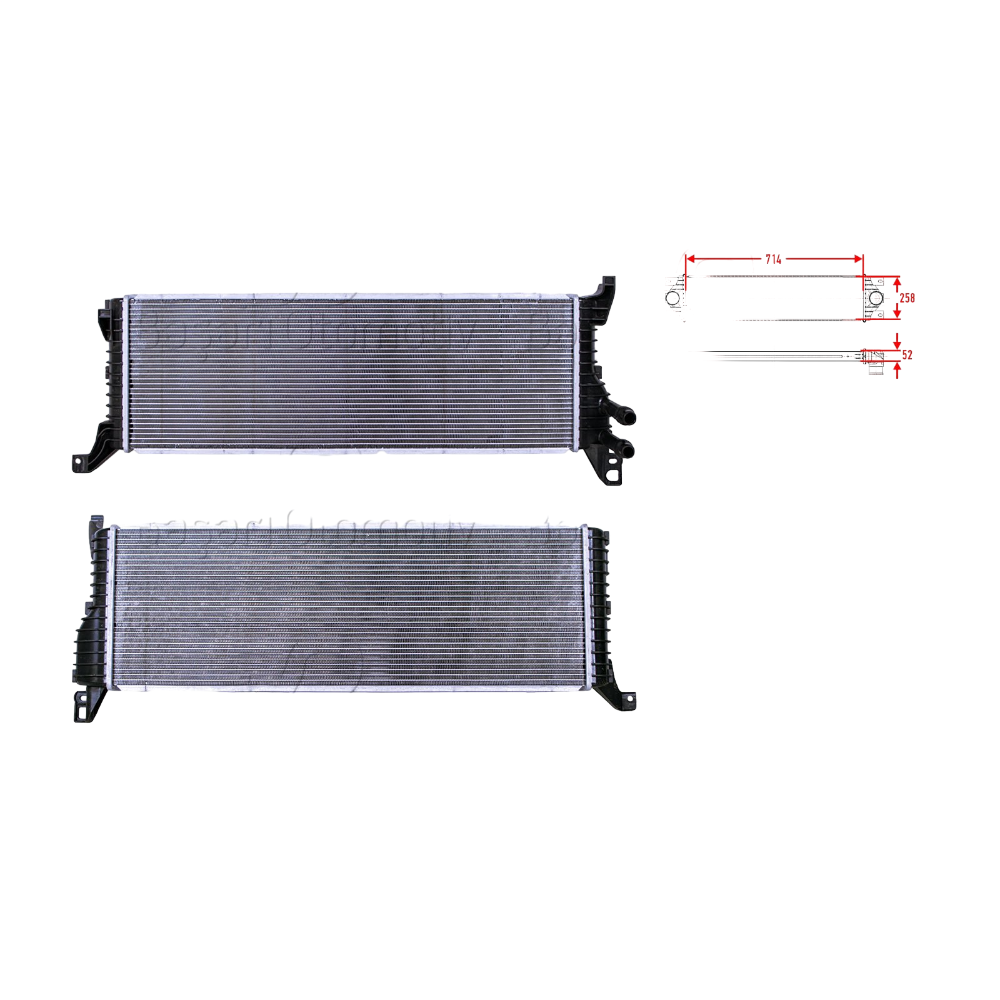 Wisco Turbo Radyatörü (Intercooler) Vw Transporter 6 - 7E0121212B