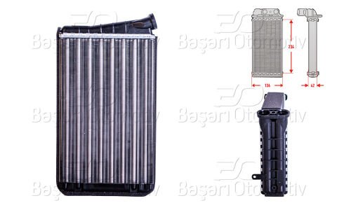 Kalorıfer Radyatoru Mekanık Mt-At 240X148 Mm Opel O 1618026M