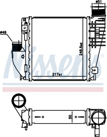 Turbo Radyatoru (Intercooler) 218X247x50 Cıtroen  9675627980