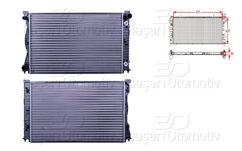 Su Radyatoru Mekanık At 677X439 Mm Audı A6 3.0Td 4F0121251AG
