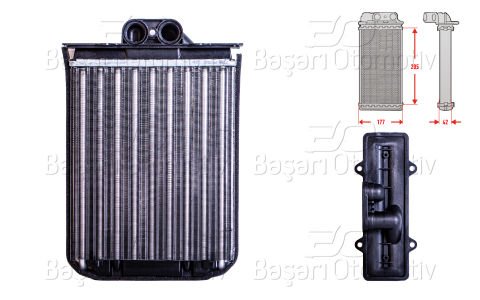 Kalorıfer Radyatoru Mekanık Mt-At 205X182 Mm Opel Ve 1618110