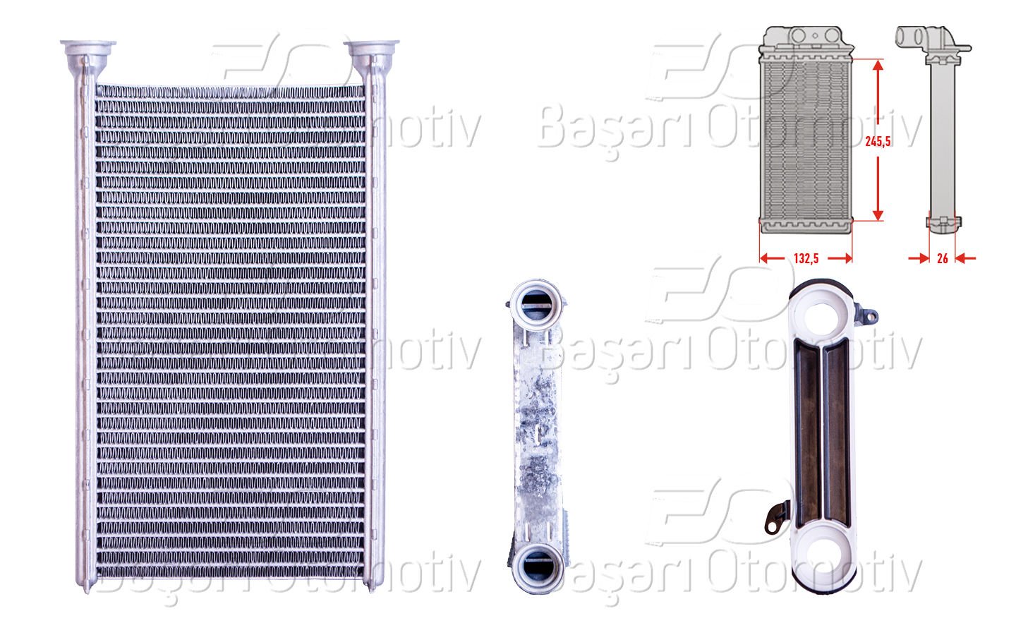 Kalorıfer Radyatoru Brazıng 133X246 Mm Bmw F20 F21 1 Serıes [9229486]