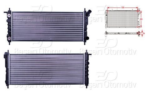 Su Radyatoru Mekanık At 530X285x34 Opel Corsa B 1.2  1300175