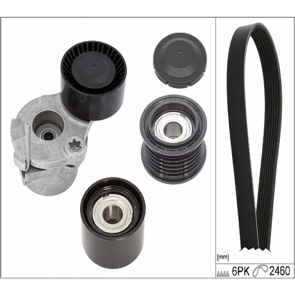 Ina V Kayış Seti VW A4 - A5 - A6 - Q7 3.0 TDI CRTC-CSWB-CUEA-CVMD-CRTE-CZZA 2015- 059903133Q