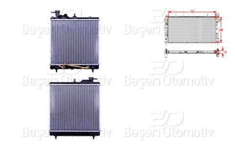 Su Radyatoru Brazıng At 355X388x16 Hyundaı Atos 1.0 97 25310