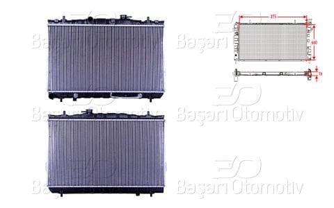 Su Radyatoru Brazıng At 375X660x16 Mm Hyundaı Elantra4 1.6. 2.0 03> [25310]