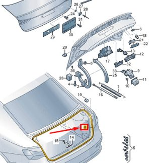 Bagaj Kapak Fıtılı A3 20- Boem 8Y5827705C