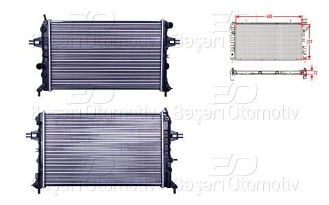 Su Radyatoru Mekanık Mt 600X377x32 Opel Astra G F69 1.4 [1300189]