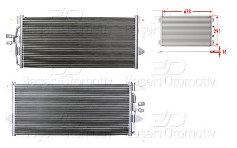 Klıma Radyatoru 678X291x16 Vw T4 2.0 2.4D 2.5 90- 701820413D