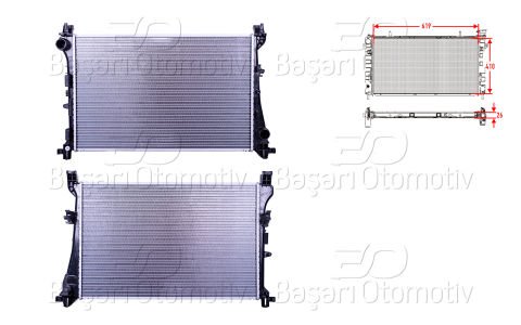 Su Radyatoru Brazıng Mt 620X398x26 Fıat500l 0.9. 1. 51887947