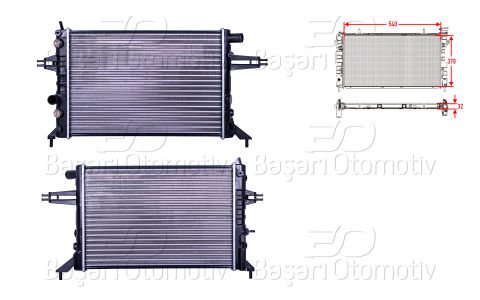 Su Radyatoru Mekanık At 540X378x32 Opel Astra G Z14x 1300187