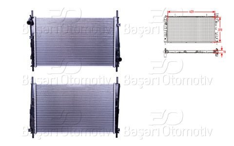 Su Radyatoru Brazıng Mt 620X378x16 Mm Ford Mondeo 1.8. 2.0 00> [1S7H8005AA]