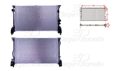 Su Radyatoru Brazıng Mt 690X418x26 Mercedes-Benz  4475010001