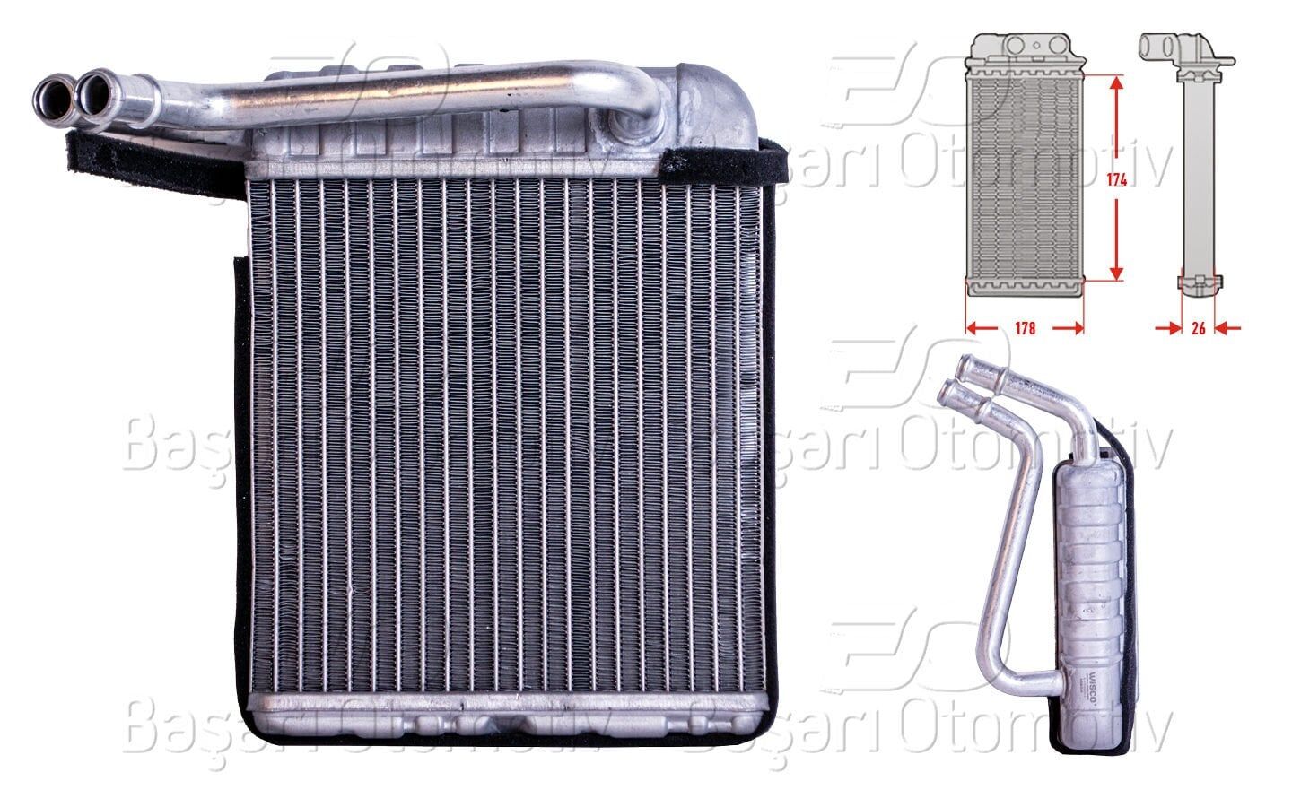 Kalorifer Radyatörü Isuzu D-Max 2006- 8973333290